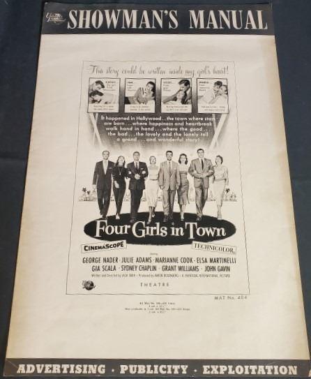"Four Girls in Town" Press Book 1956 "Four Girls in (1 of 3)