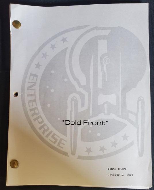 "Star Trek Enterprise" 2001 Script Cold front Season 1 (1 of 3)