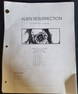 "Alien Resurrection" 53 page Story Board Script Form..