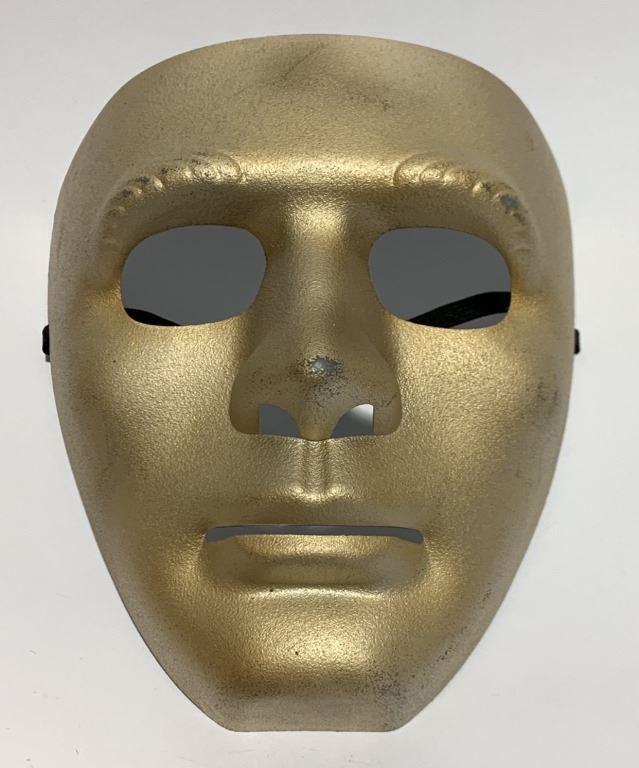 Supergirl (2015-) - Gold Gang Member Mask: Supergirl (2015-) - Gold Gang Member Mask. Original mask used by a member of the Gold Gang in the production of the superhero television series 'Supergirl' (2015-). It is based on the DC Comics charac
