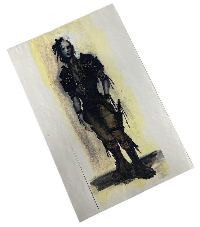 Demolition Man (1993) - Production Costume Design #2 (Owned by Producer Joel Silver): Demolition Man (1993) - Production Costume Design #2 (Owned by Producer Joel Silver).Measuring 11"x17".Original costume design (production print) from the production of the Marco Brambilla directed sc