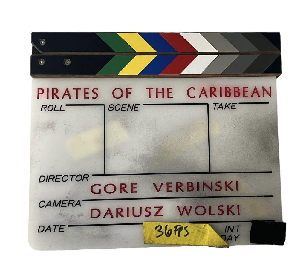 Pirates of the Caribbean: The Curse of the Black Pearl (2003) - Clapperboard: Pirates of the Caribbean: The Curse of the Black Pearl (2003) - Clapperboard.Clapperboard from the production of the Gore Verbinski directed fantasy swashbuckler film 'Pirates of the Caribbean: The Cu