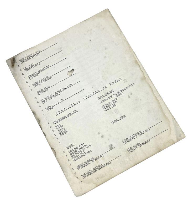 Space Patrol (1950-1955) - Original Script #528 (1 of 1)