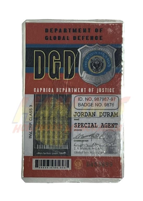 Caprica (2009–2010) - Agent Jordan Durham (Brian Markinson) Department Of Justice I.D Badge (1 of 1)