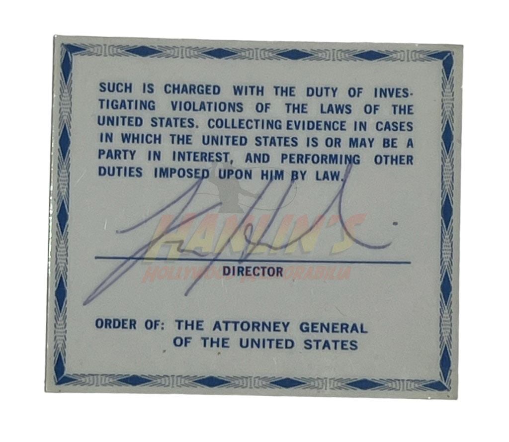 The X-Files (1993-) - FBI Director Signed Badge Wallet Prop insert (1 of 2)