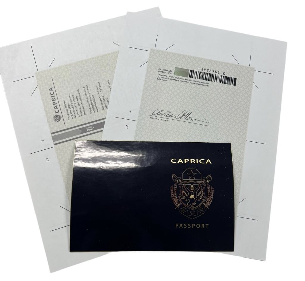 Caprica (2009-2010) - Prop Passport (1 of 1)