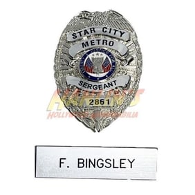 Arrow TV Series (2012-2020) - Sergeant F. Bingsley (Danny Wattley) Police Badge and ID