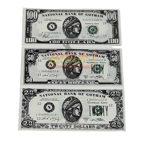 Batman Forever (1995) - 20, 50 and 100 Dollar Money Set