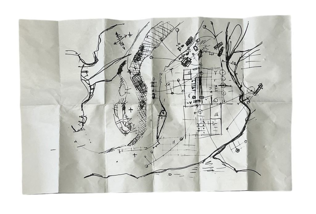 Battlestar Galactica (2004 - 2009) - Rendezvous Map: Battlestar Galactica (2004 - 2009) - Rendezvous Map.Comes with an official COA.Measuring 11" x 17".Original Samuel Anders rendezvous map used in the science fiction television series 'Battlestar Galac
