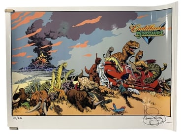 Cadillacs and Dinosaurs (1993[x=#8211/]1994) - Artist Mark Schultz Signed Poster (19x26)