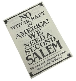 Fantastic Beasts and Where to Find Them (2016) - Salem! No Witchcraft Flyer