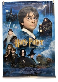 Harry Potter and the Sorcerer's Stone (2001) - Signed by 13 Poster (27x39)