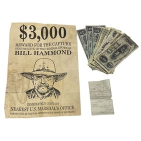 Jane Got a Gun (2015) - Wanted Poster, Banknotes and Receipt