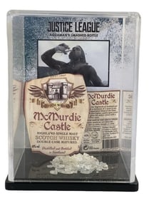 Justice League (2017) - Aquaman Smashed Whiskey Bottle and Labels