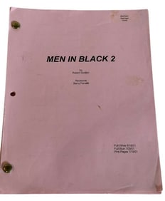 Men in Black II (2002) - Rick Baker's Pink Script Revision