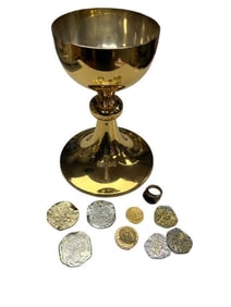 Pirates of the Caribbean: The Curse of the Black Pearl (2003) - Sterling Silver Goblet, Ring, Coins