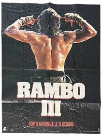 Rambo III (1988) - Rare Advance Large French Poster (47" x 63")