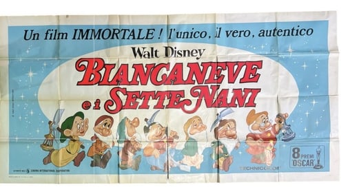 Snow White and the Seven Dwarfs (CIC, R-1970s). Italian Striscione Poster (55" X 112")