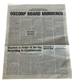 Spider-Man (2002) - Daily Bugle Newspaper "Oscorp Board Murdered"