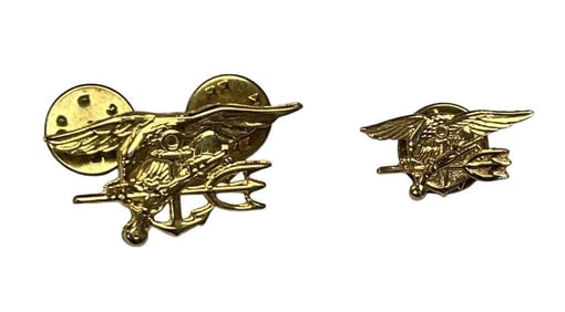 Stargate SG-1 (1997[x=#8211/]2007) - Set of 2 US Navy Seal Officer Trident Badges