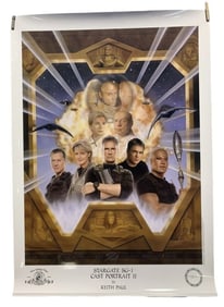 Stargate SG-1 (1997-2007) - Artist Keith Paul Signed Fina Arts Limited Edition Poster (27x39)