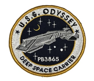 Stargate SG-1 (1997-2007) - Hero Screen Used Stargate U.S.S. Odyssey Embroidered Patch