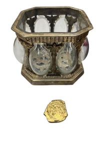 The Goonies (1985) - Coin and Metal Glass Treasure Dish From One-Eyed Willy's Treasure