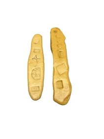 The Goonies (1985) - Set of 2 Gold Ingots (Castings) From One-Eyed Willy's Treasure