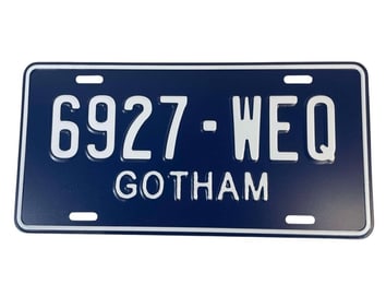 Arrow TV Series (2012-2020) - Gotham License Plate
