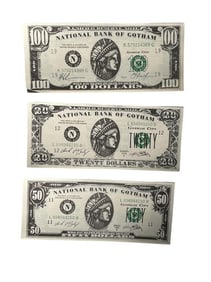 Batman Forever (1995) - 20, 50 and 100 Dollar Money Set