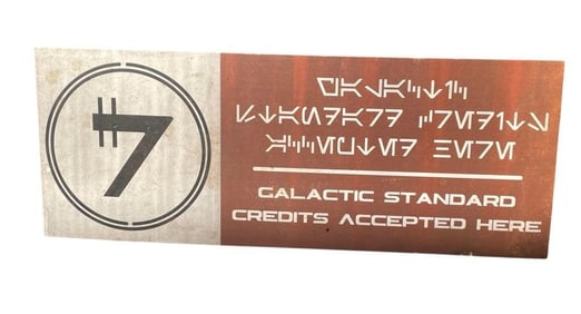Battlestar Galactica (2004 - 2009) - Galactic Credits Sign