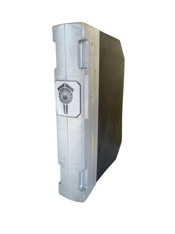 Battlestar Galactica (2004 - 2009) - Galactica CIC Computer Checklist Binder: Battlestar Galactica (2004 - 2009) - Galactica CIC Computer Checklist Binder.Measuring 11.25" x 8.5".Binders such as these can be seen being carried around by members of the Galactica crew. The conten