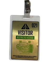 Eureka (2006-2012) - Global Dynamics Gold Visitor Security Badge