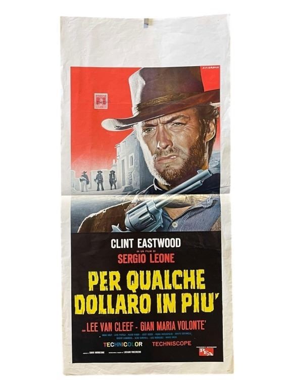 For a Few Dollars More (1965) - Italian Poster (13" x 27") (1 of 2)