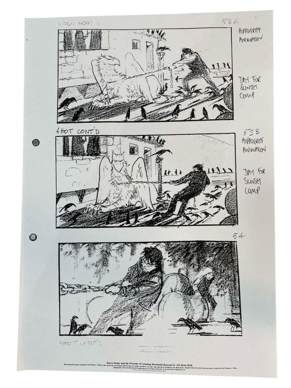 Harry Potter and the Prisoner of Azkaban (2004) - Storyboard "Buckbeak Rescued" (1 of 1)