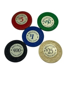 Ocean's Eleven (2001) - Collection of 5 Casino Chips