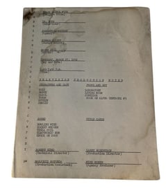 Space Patrol (1950-1955) - Original Script #534