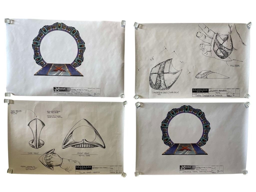 Stargate SG-1 (1997-2007) - Set of 4 Production Blueprints (1 of 1)