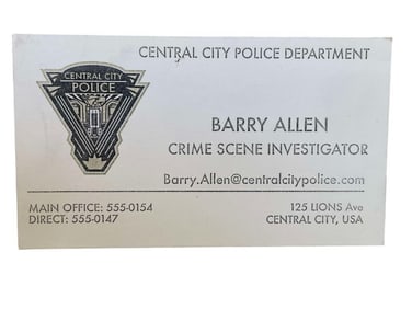 The Flash (2014[x=#8211/]2023) - Barry Allen (Grant Gustin) Business Card