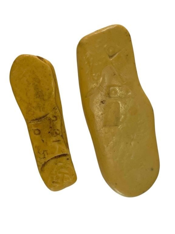 The Goonies (1985) - Set of 2 Gold Ingots (Castings) From One-Eyed Willy's Treasure - Lot B (1 of 4)