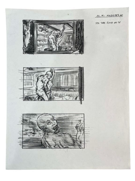 True Blood (2008 - 2014) - Production Storyboard: True Blood (2008 - 2014) - Production Storyboard.Original production used storyboard (production print) used in the production of the fantasy horror drama television series 'True Blood' (2008 - 2014),