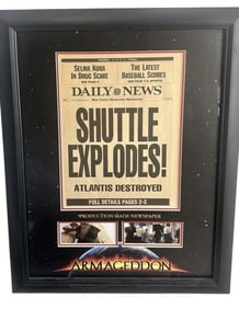 Armageddon (1998) - "Shuttle Explodes' Newspaper With Display