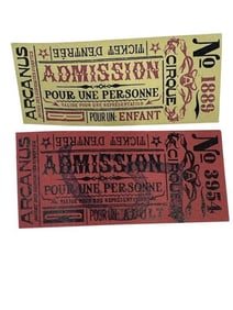 Fantastic Beasts: The Crimes of Grindelwald (2018) - Circus Arcanus Admission Tickets