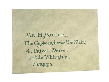 Harry Potter and the Sorcerer's Stone (2001) - Harry Potter's Hogwarts Acceptance Envelope