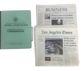 Hollywood Homicide (2003) - Harrison Ford File and Los Angeles Times Newspapers