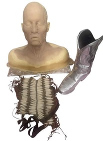 The Lone Ranger (2013) - Johnny Depp Appliances, Metallized Boot And Breast Chest Plate