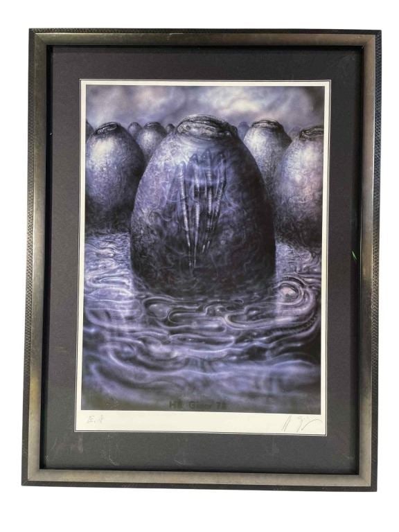 Alien (1979) - Signed Lithograph of H. R. Giger's Original Alien Egg Artwork (1 of 3)