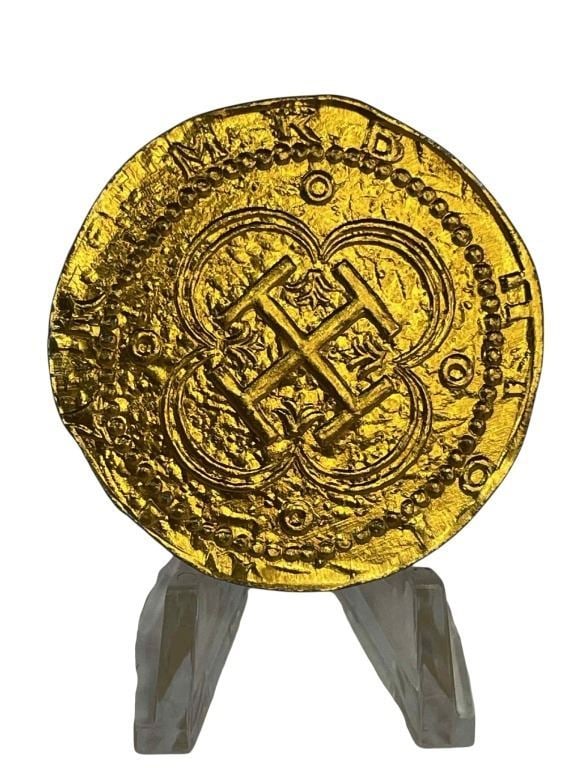 Pirates of the Caribbean: The Curse of the Black Pearl (2003) - Treasure Gold Doubloon Coin - Lot A (1 of 4)