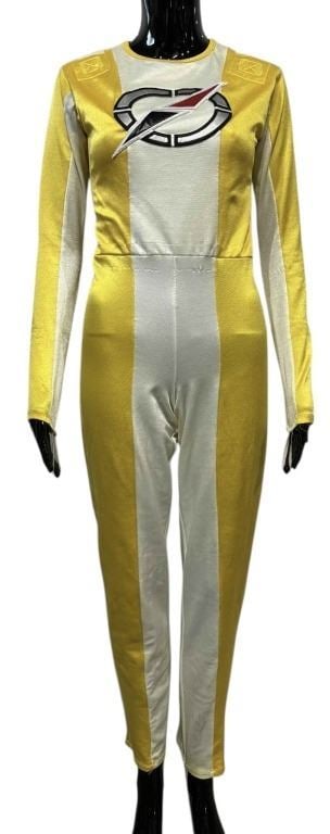Power Rangers Operation Overdrive (2007) - Yellow Ranger Jumpsuit (Disney Theme Park): Power Rangers Operation Overdrive (2007) - Yellow Ranger Jumpsuit (Disney Theme Park).Original jumpsuit (Promo or tour costume from Disney Parks) to promote the superhero television series 'Power Rang