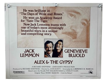 Alex & the Gypsy (1976) - Half-Sheet Poster (Jack Lemmon)